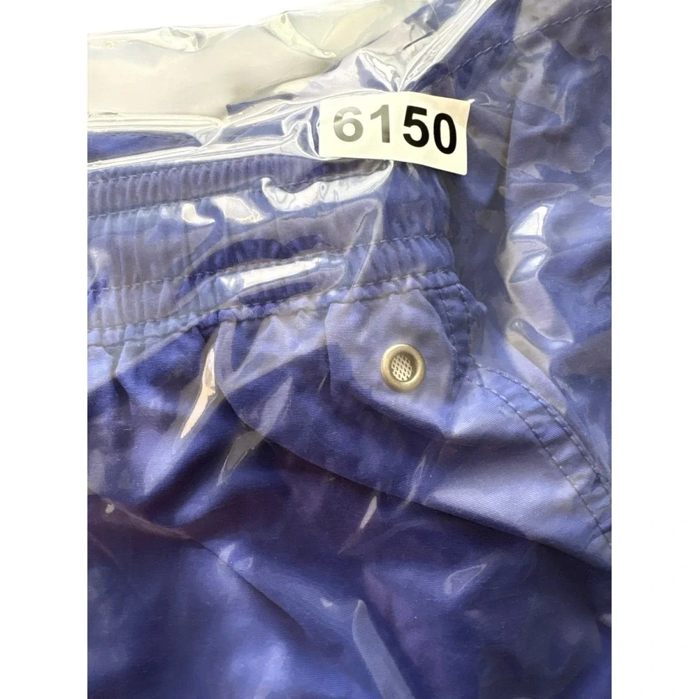 VTG‎ POLO Ralph Lauren Swim Shorts Mens Medium Royal Blue Nylon Mesh Drawstring